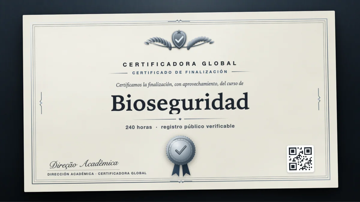 Portada del curso Bioseguridad