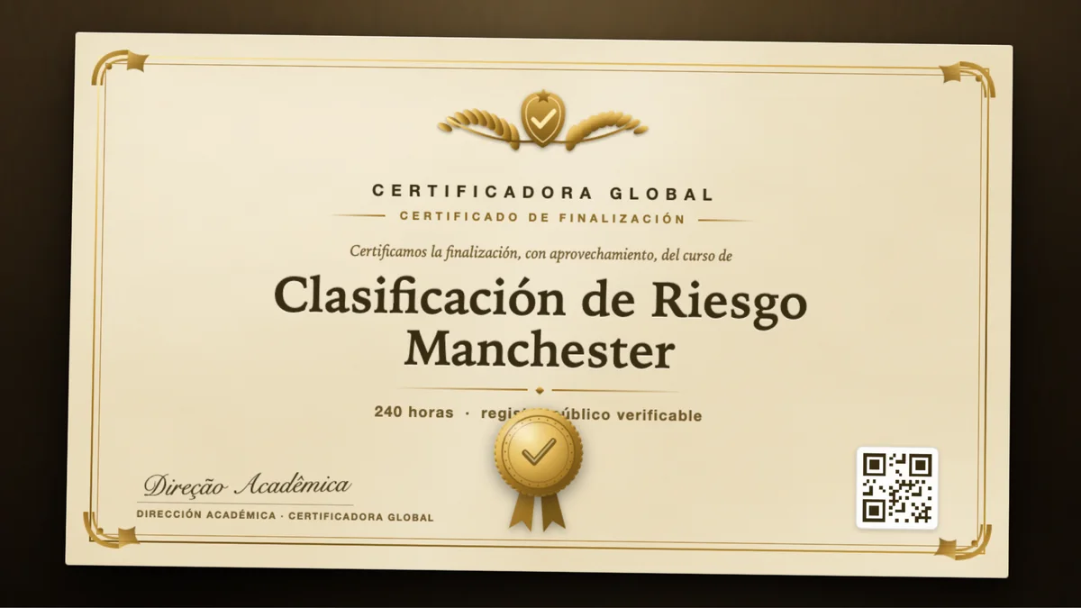 Portada del curso Clasificación de Riesgo Manchester
