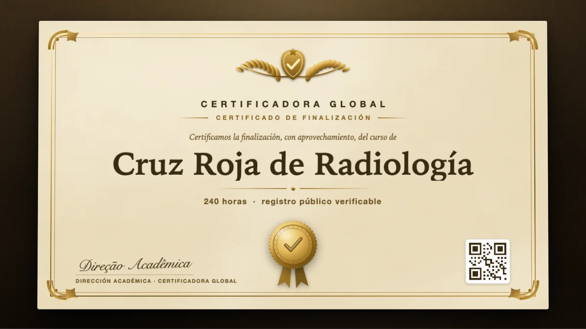Portada del curso Cruz Roja de Radiología