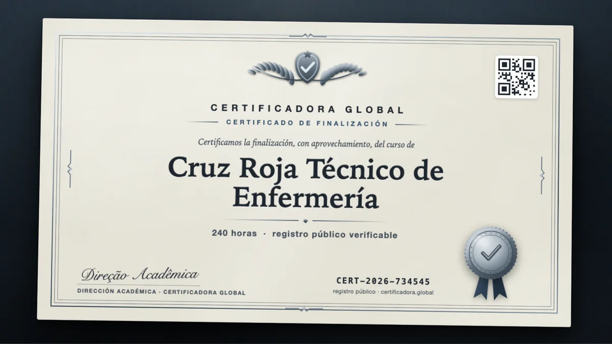 Portada del curso Cruz Roja Técnico de Enfermería