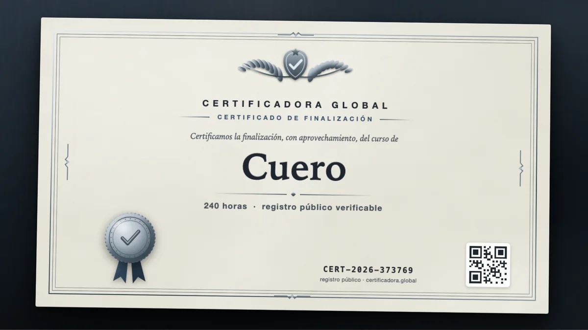 Portada del curso Cuero