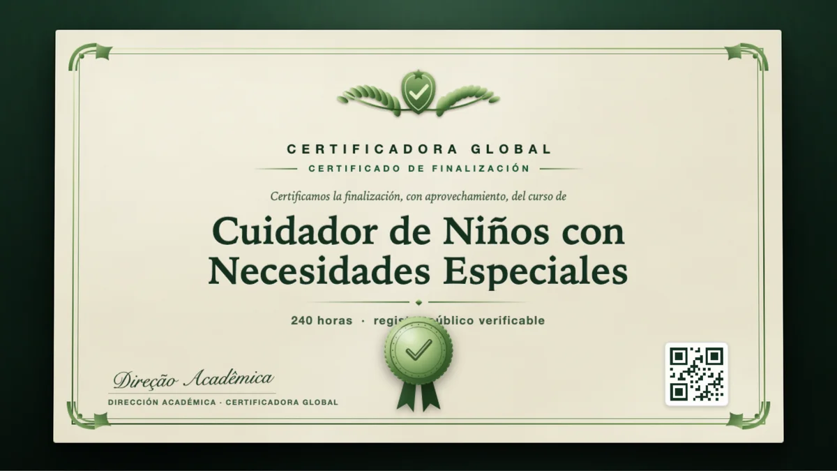 Portada del curso Cuidador de Niños con Necesidades Especiales