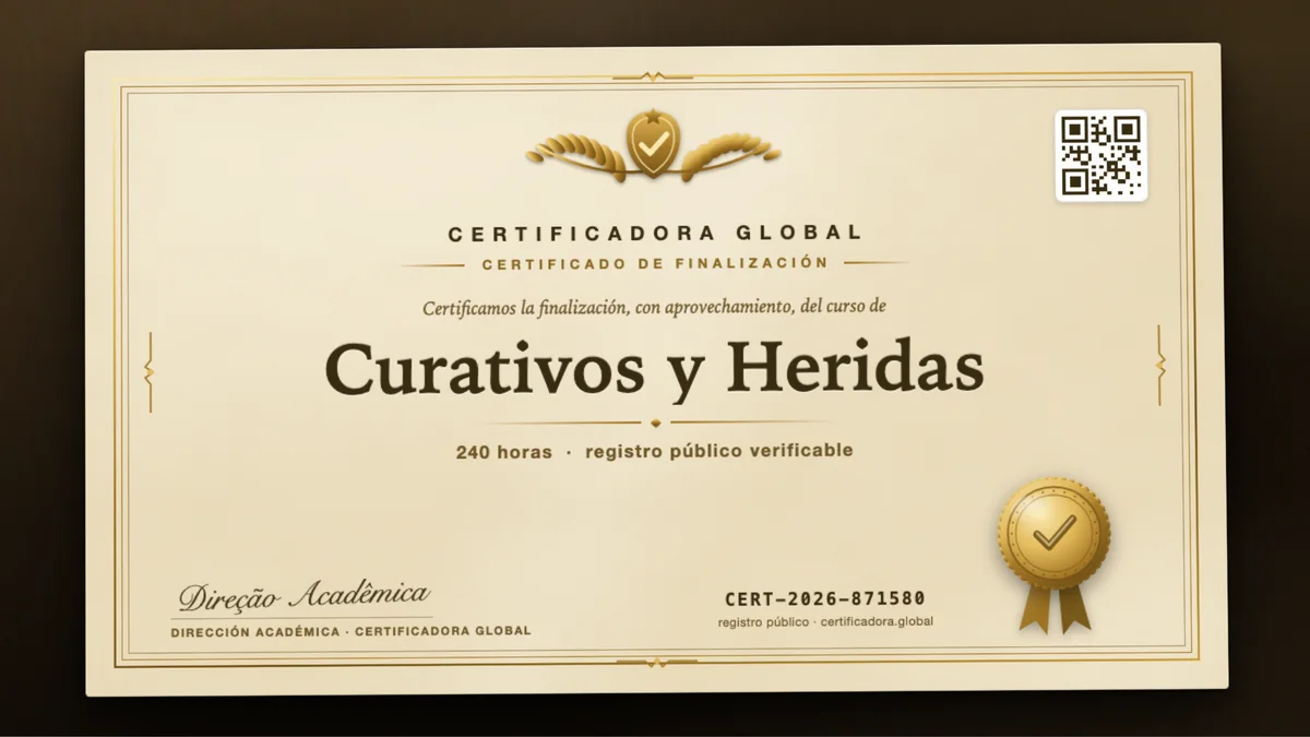 Portada del curso Curativos y Heridas