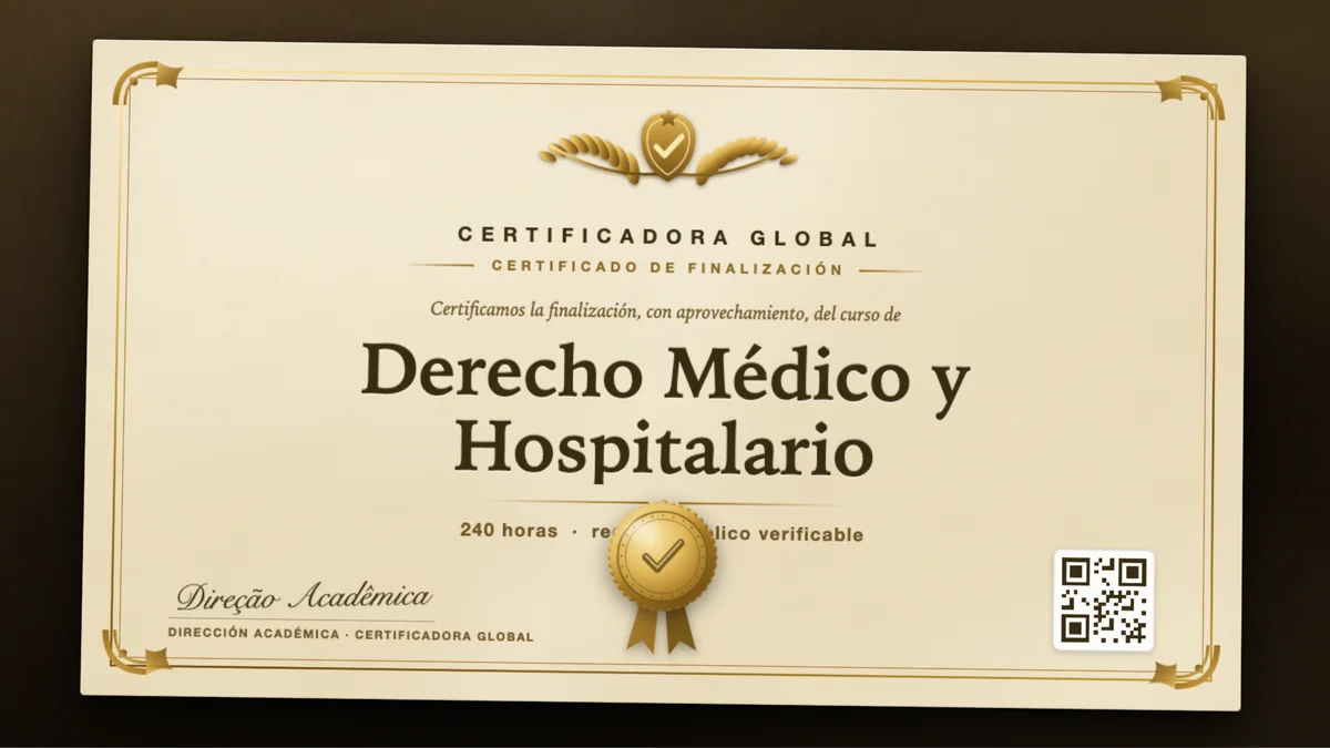 Portada del curso Derecho Médico y Hospitalario