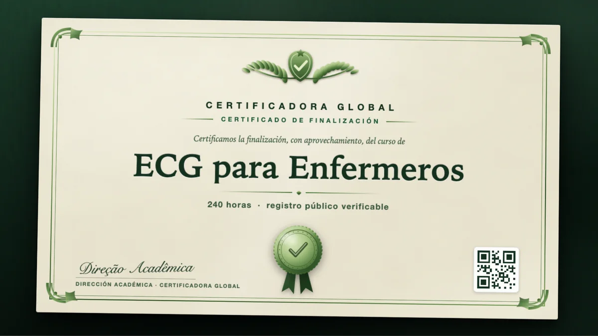 Portada del curso ECG para Enfermeros