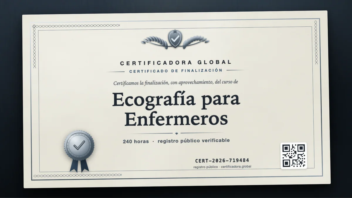 Portada del curso Ecografía para Enfermeros