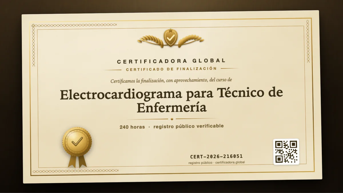 Portada del curso Electrocardiograma para Técnico de Enfermería