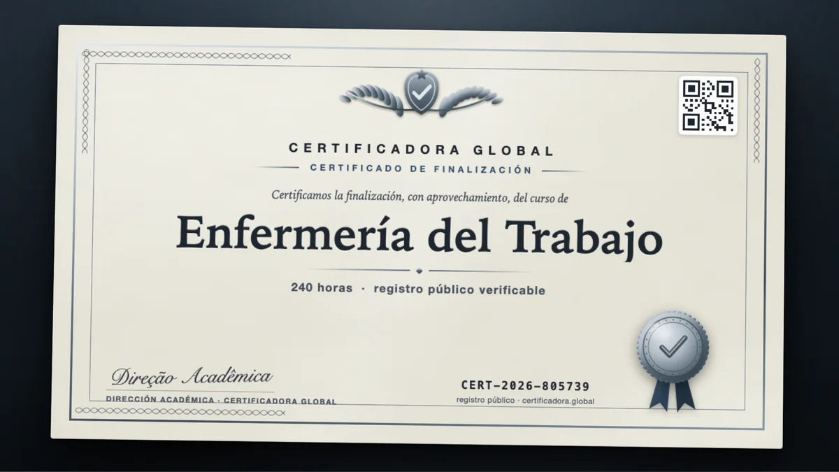 Portada del curso Enfermería del Trabajo