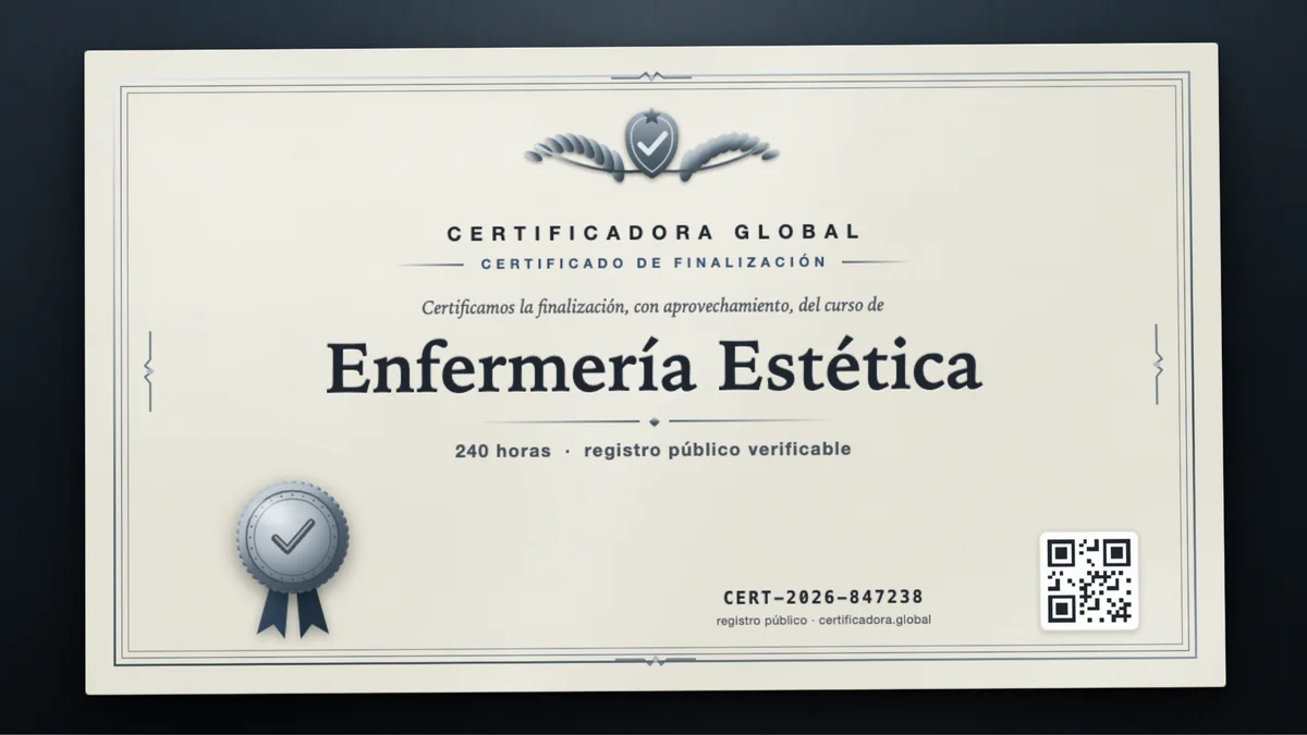 Portada del curso Enfermería Estética