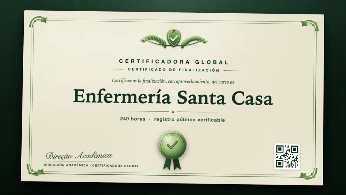 Portada del curso Enfermería Santa Casa