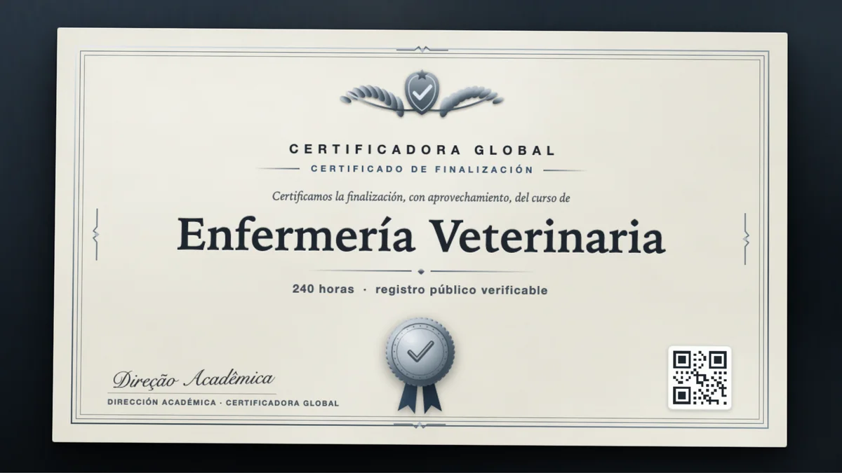 Portada del curso Enfermería Veterinaria