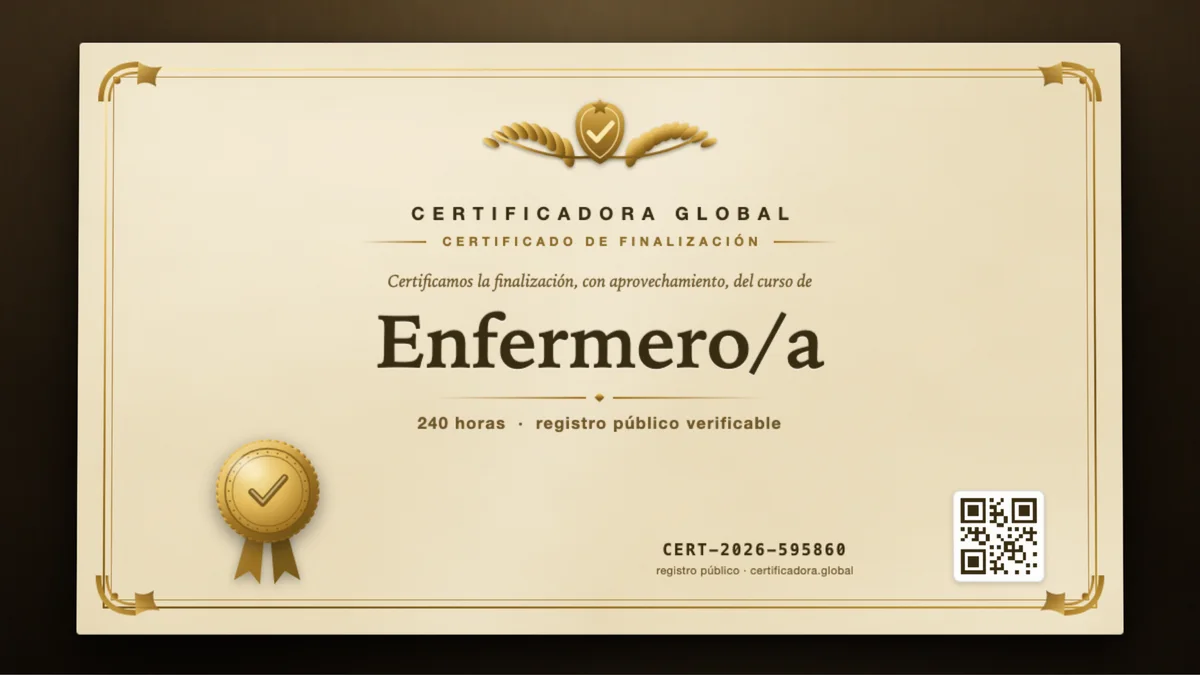 Portada del curso Enfermero/a