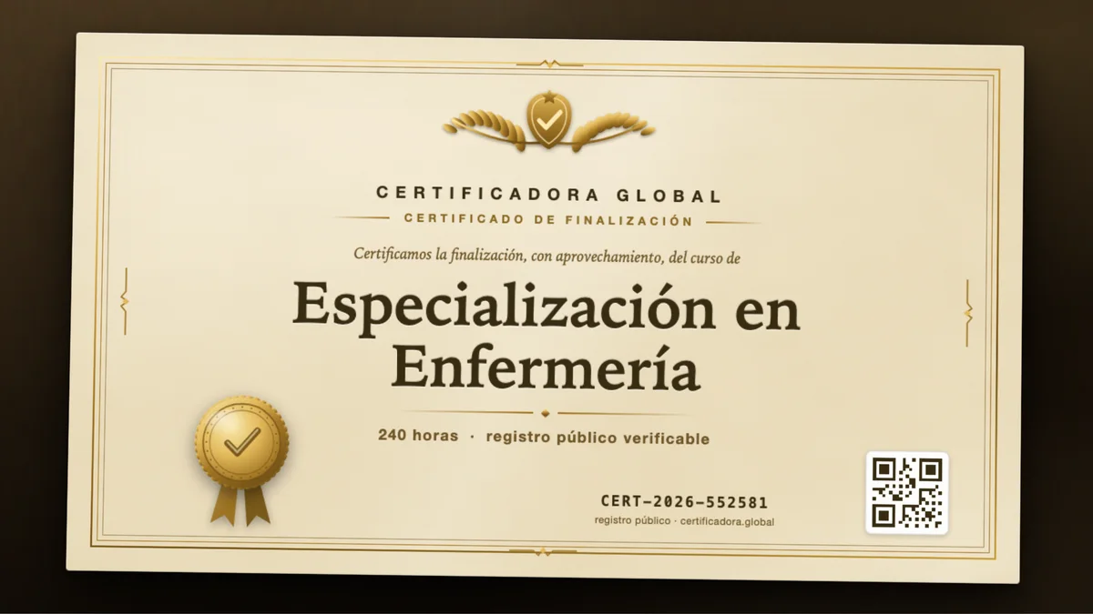 Portada del curso Especialización en Enfermería