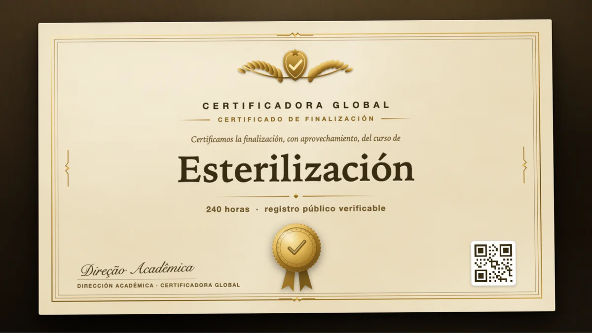 Portada del curso Esterilización