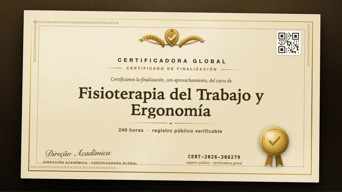 Portada del curso Fisioterapia del Trabajo y Ergonomía