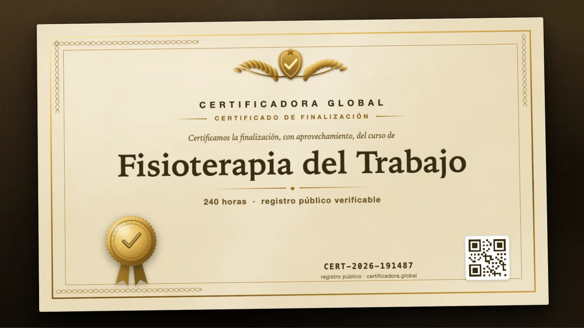 Portada del curso Fisioterapia del Trabajo