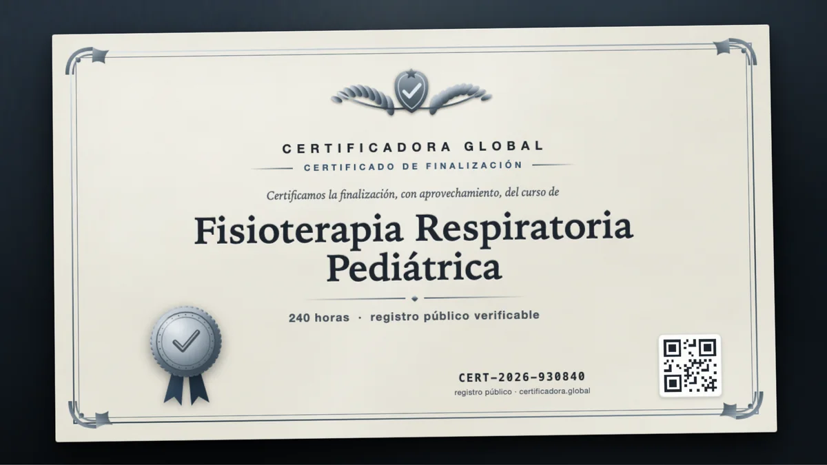 Portada del curso Fisioterapia Respiratoria Pediátrica