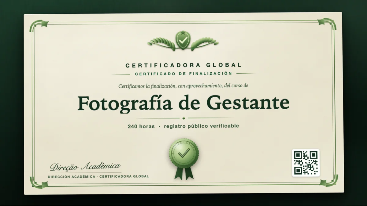 Portada del curso Fotografía de Gestante