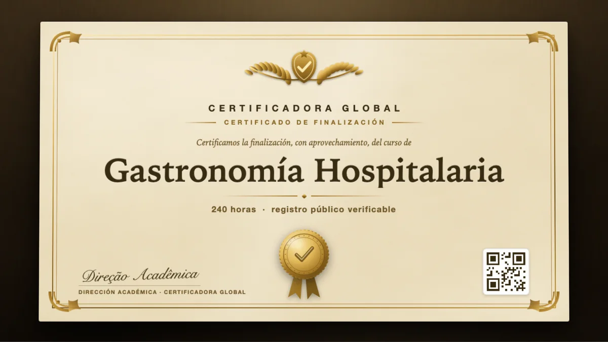 Portada del curso Gastronomía Hospitalaria