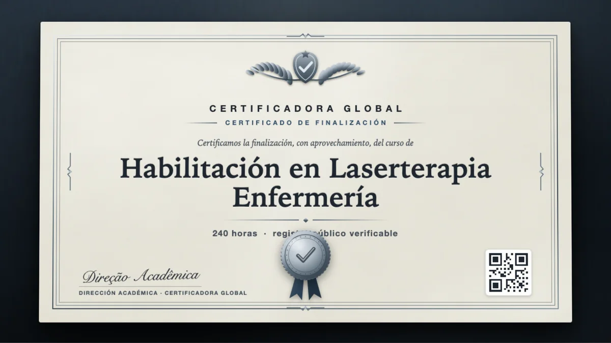 Portada del curso Habilitación en Laserterapia Enfermería