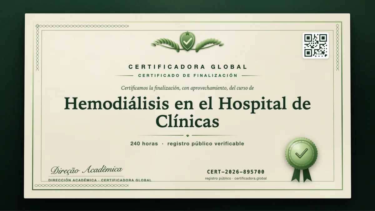 Portada del curso Hemodiálisis en el Hospital de Clínicas