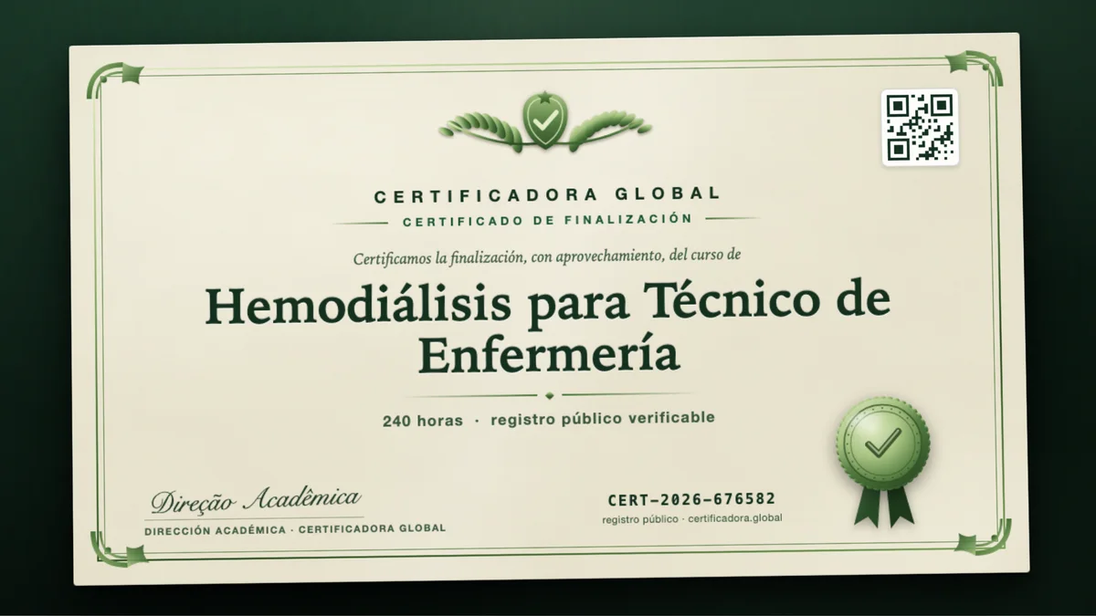 Portada del curso Hemodiálisis para Técnico de Enfermería