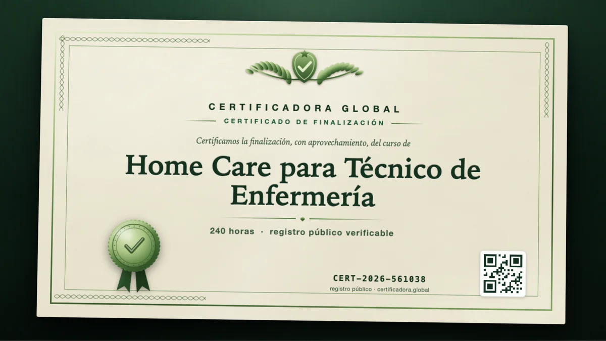 Portada del curso Home Care para Técnico de Enfermería