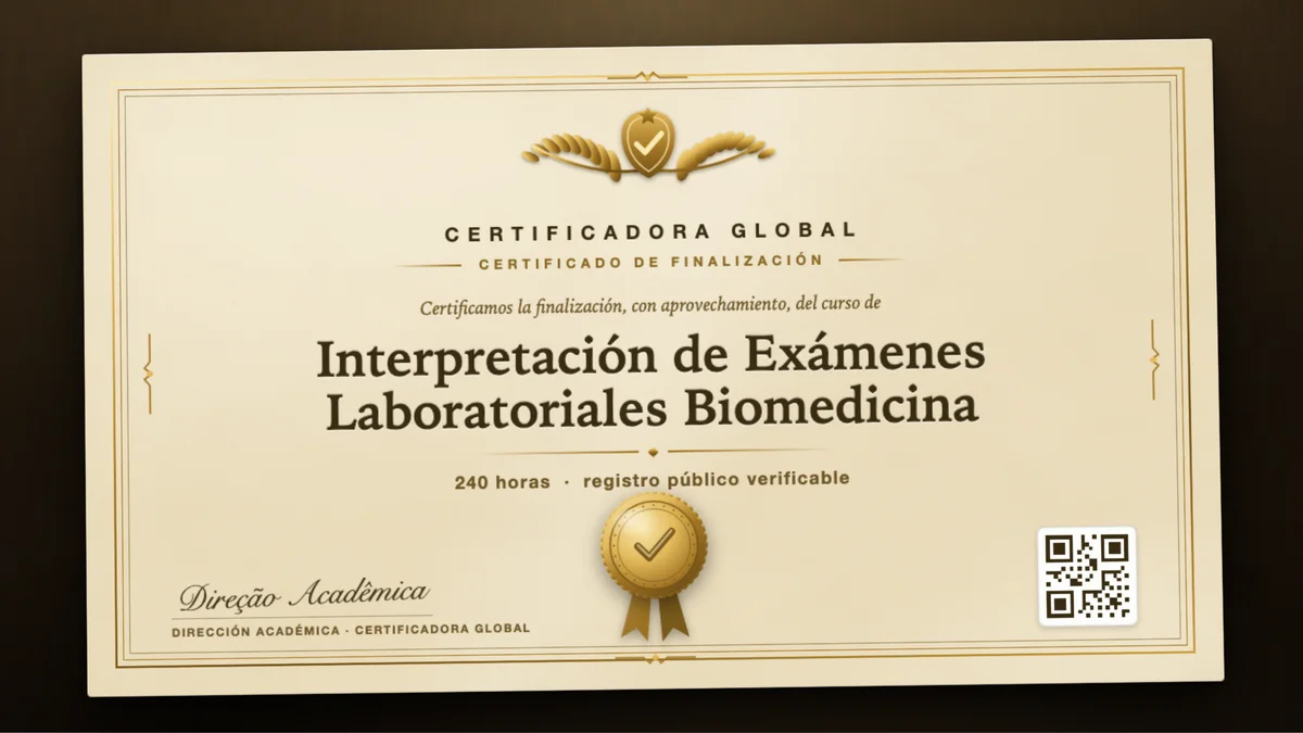 Portada del curso Interpretación de Exámenes Laboratoriales Biomedicina