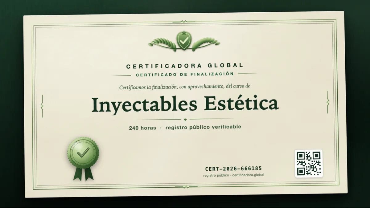 Portada del curso Inyectables Estética