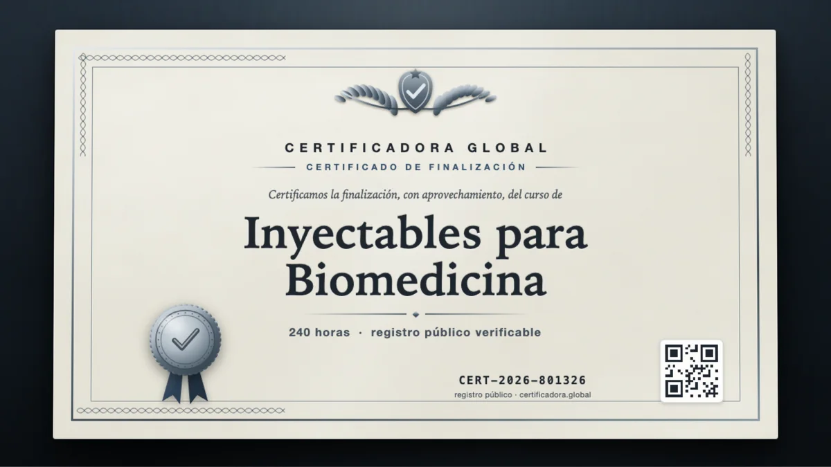 Portada del curso Inyectables para Biomedicina