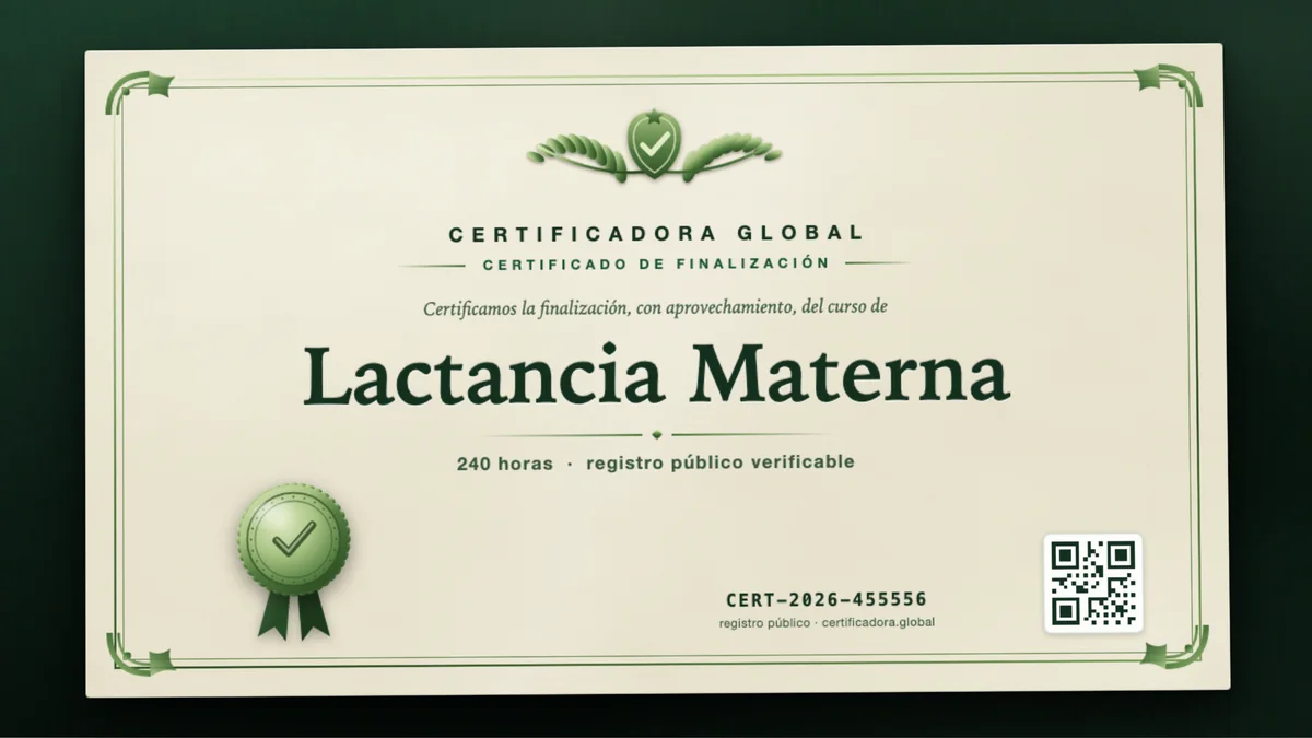 Portada del curso Lactancia Materna
