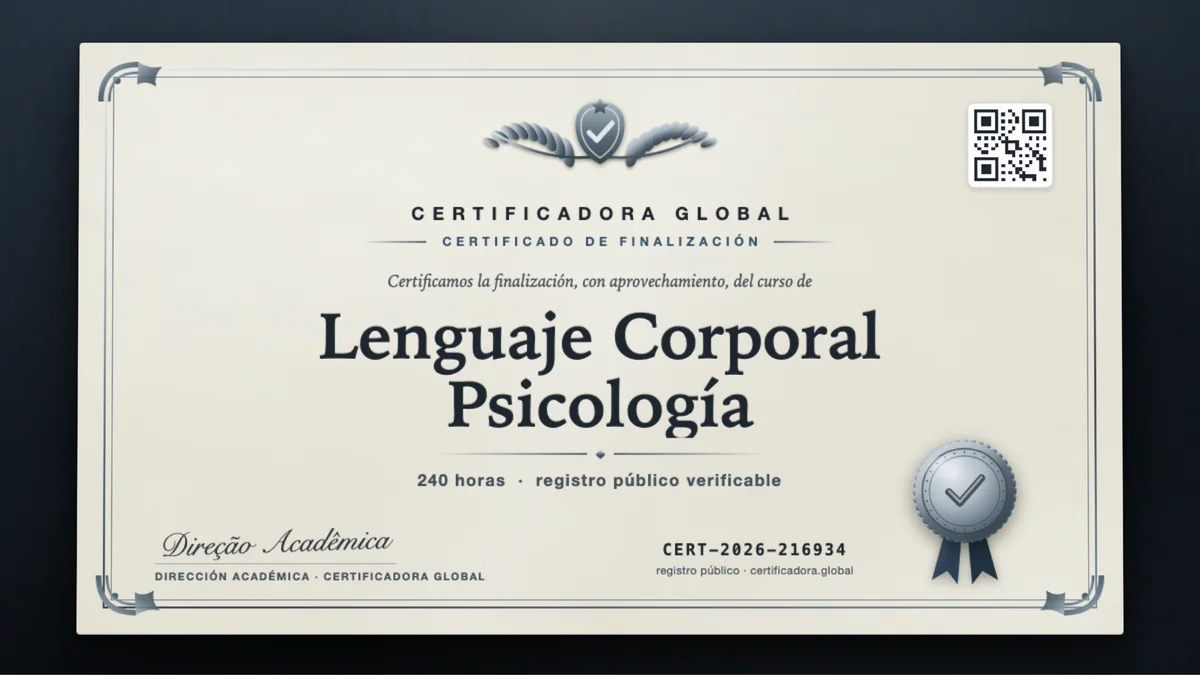 Portada del curso Lenguaje Corporal Psicología