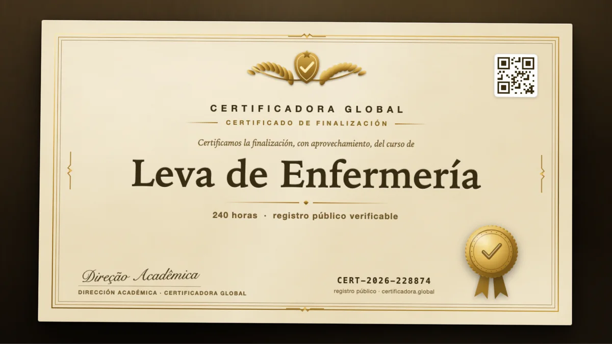Portada del curso Leva de Enfermería