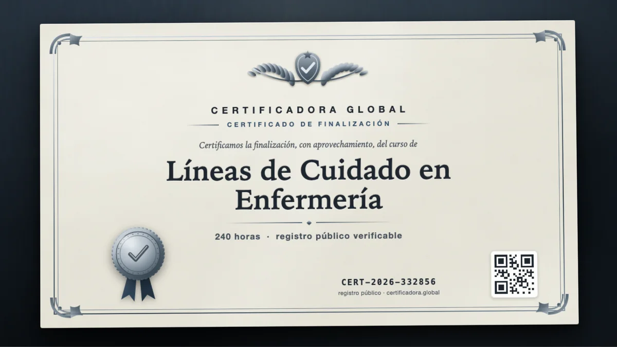 Portada del curso Líneas de Cuidado en Enfermería