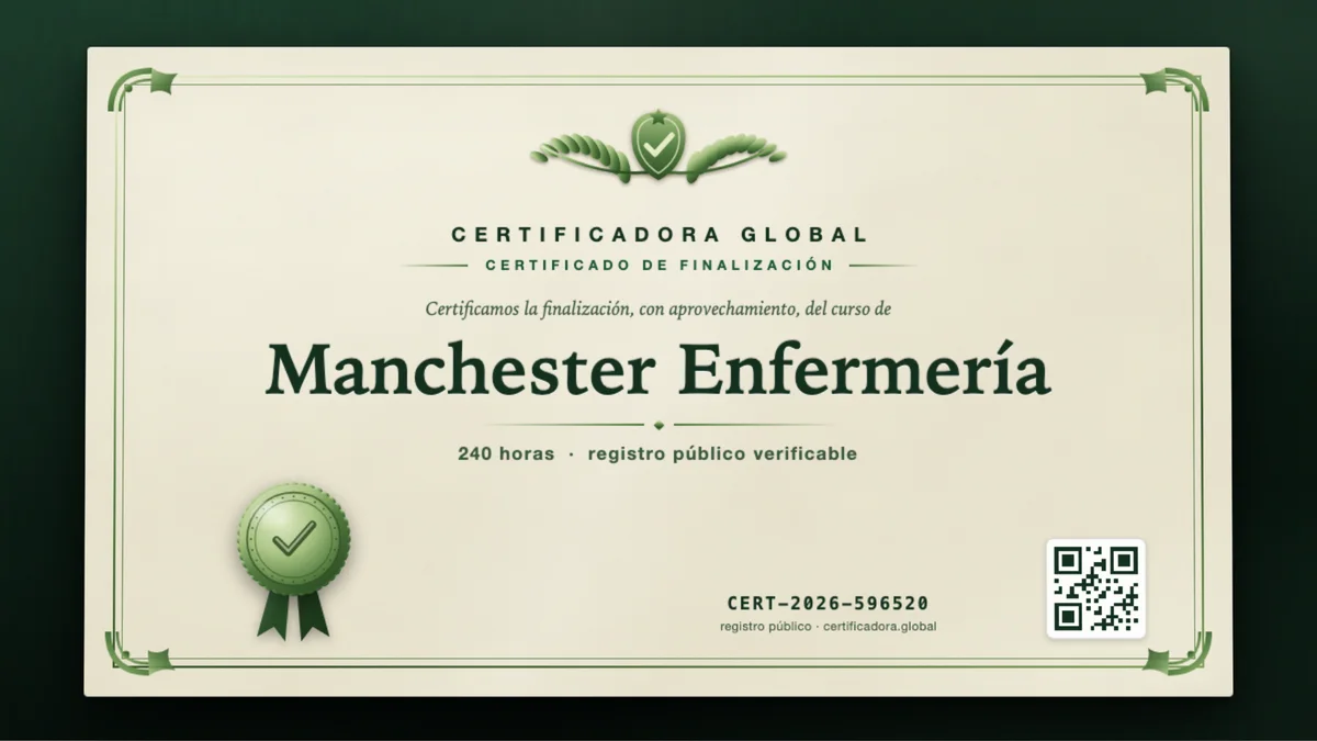 Portada del curso Manchester Enfermería