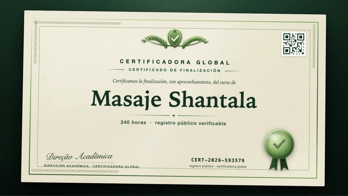 Portada del curso Masaje Shantala