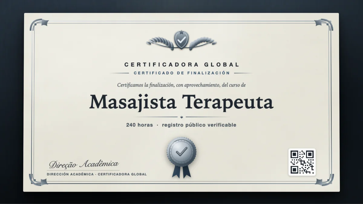 Portada del curso Masajista Terapeuta