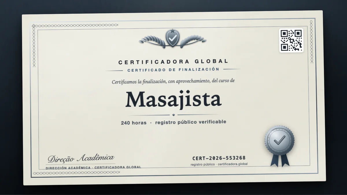 Portada del curso Masajista