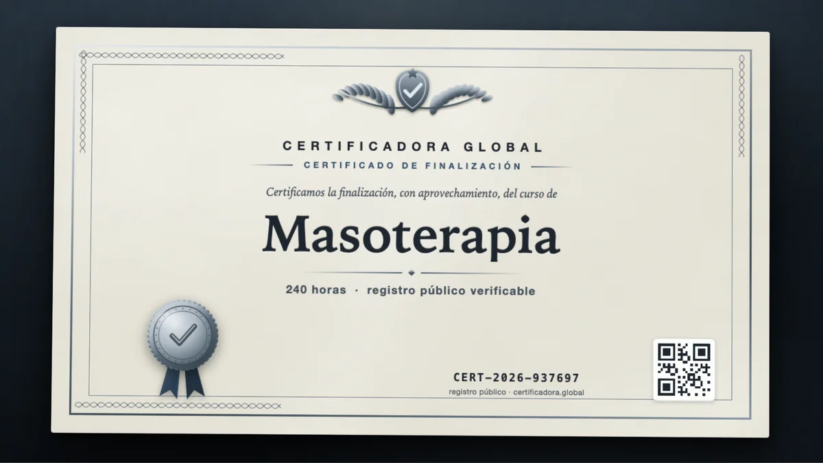 Portada del curso Masoterapia