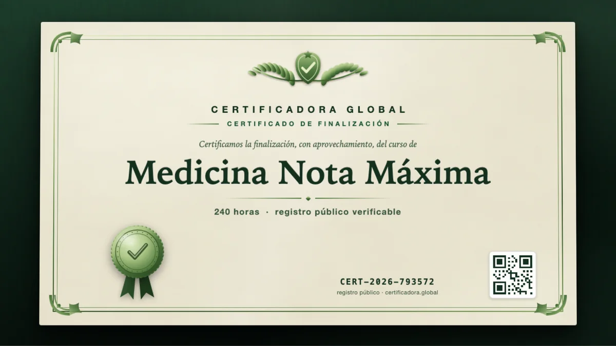 Portada del curso Medicina Nota Máxima