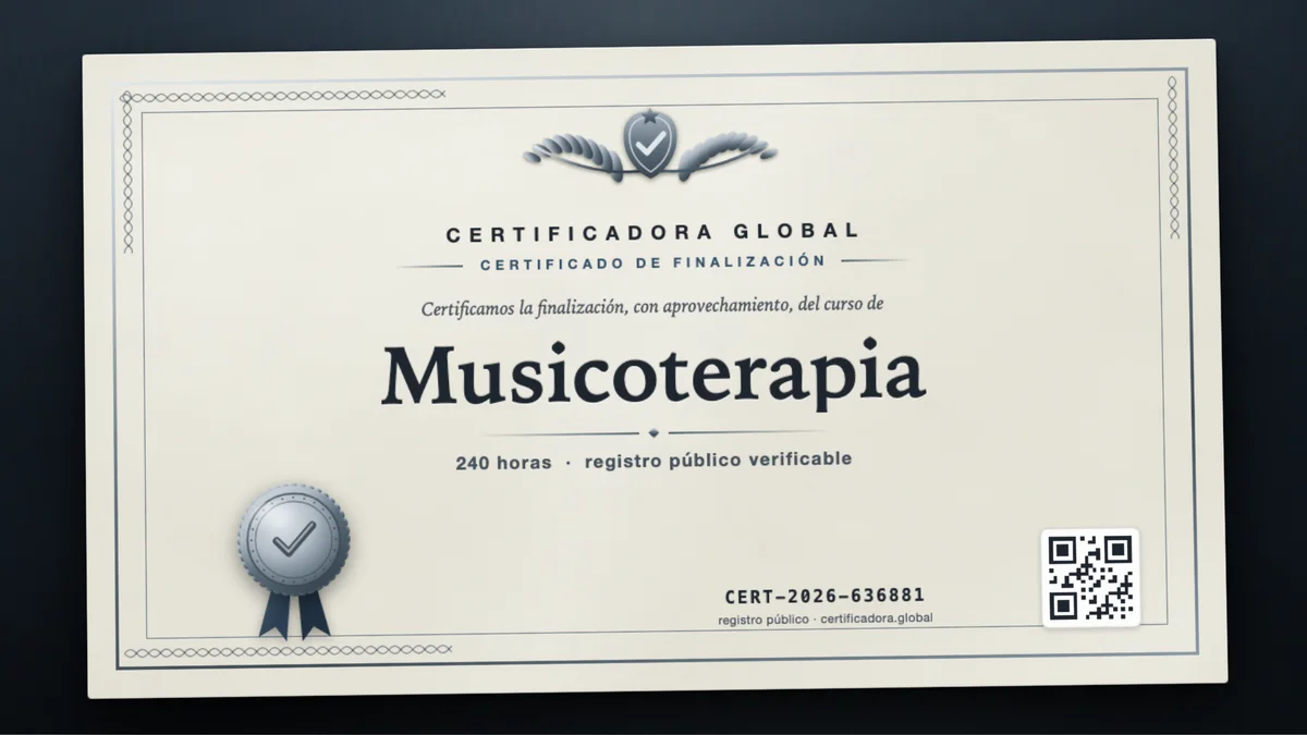 Portada del curso Musicoterapia