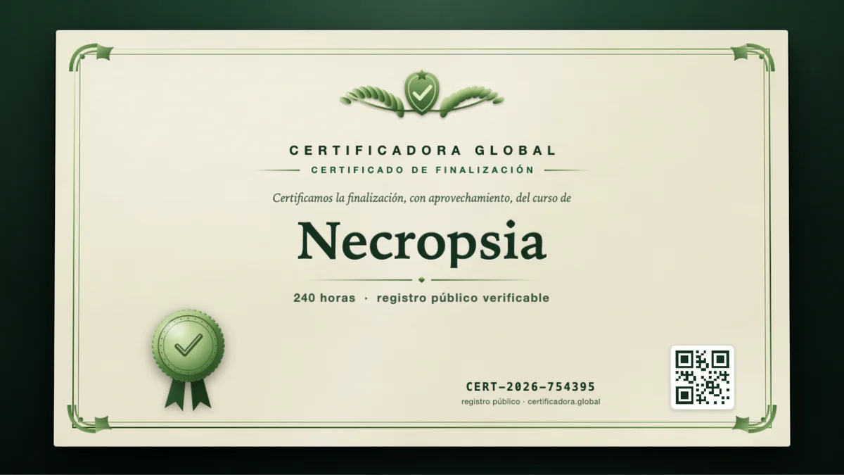 Portada del curso Necropsia