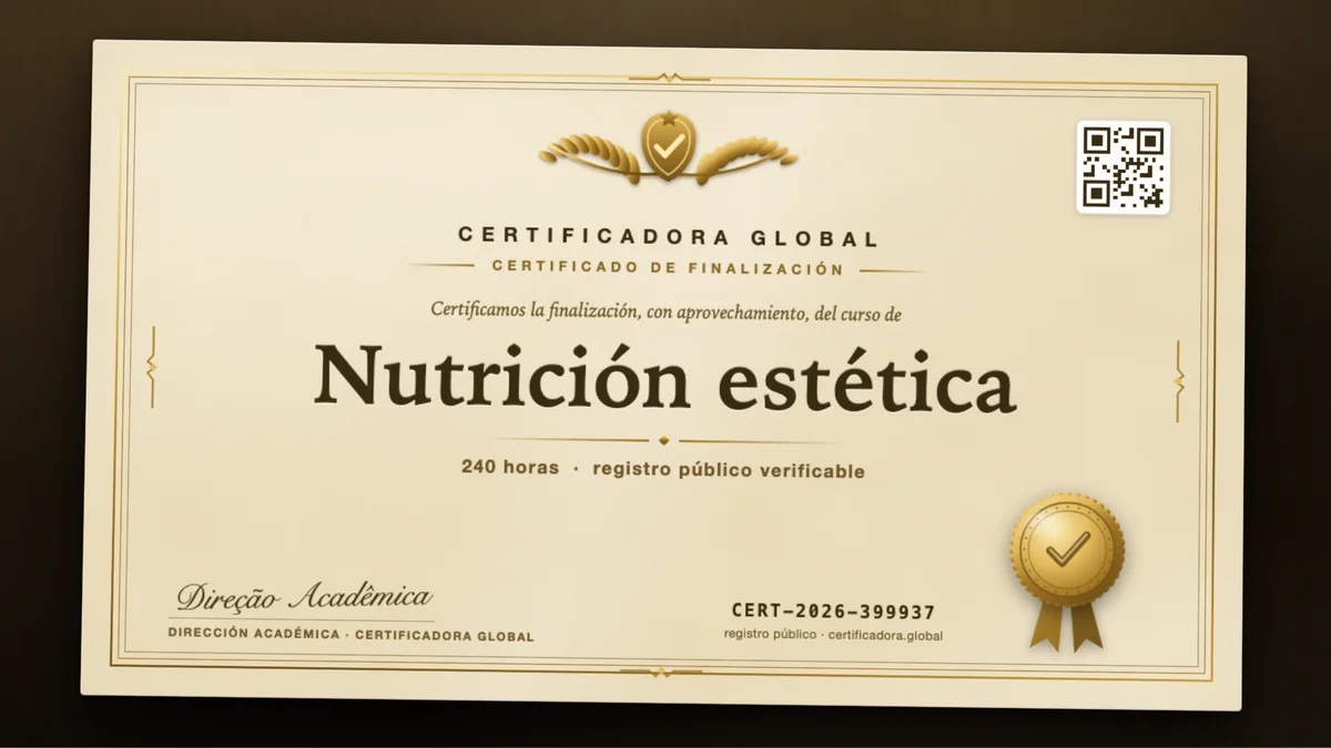 Portada del curso Nutrición estética