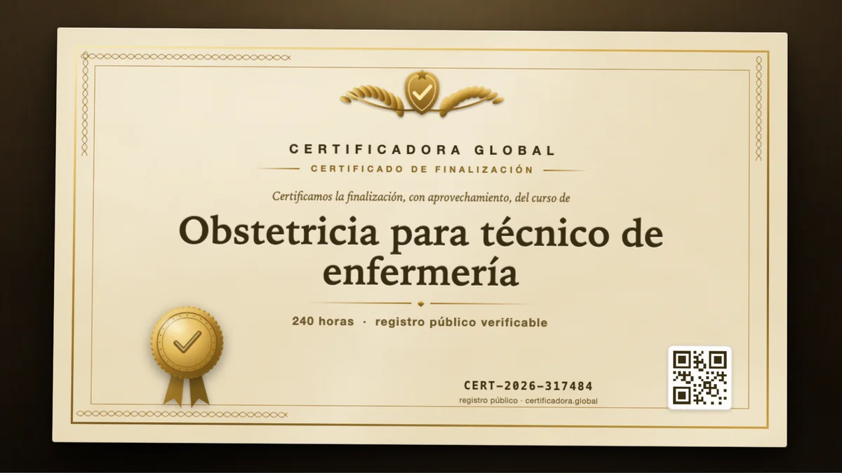 Portada del curso Obstetricia para técnico de enfermería