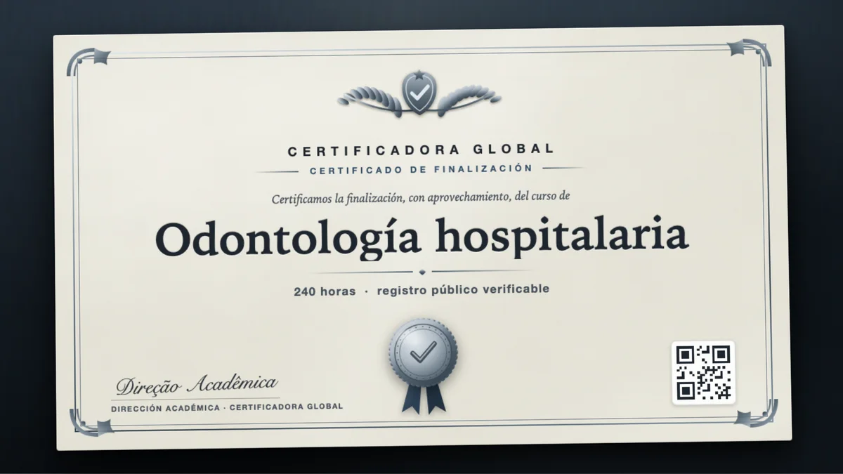 Portada del curso Odontología hospitalaria