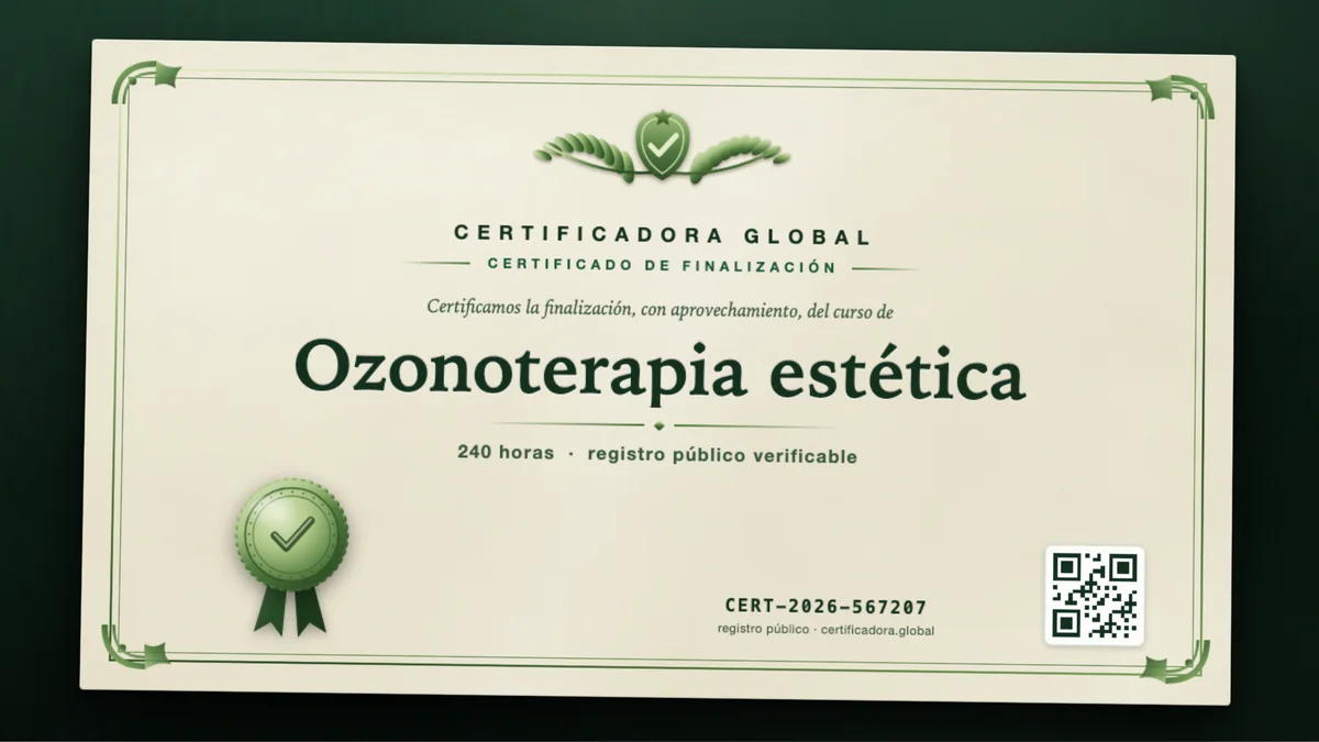 Portada del curso Ozonoterapia estética