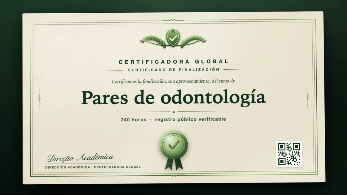 Portada del curso Pares de odontología