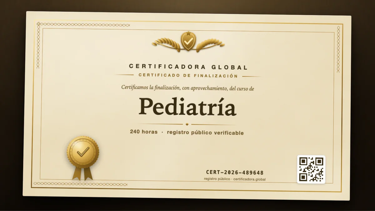 Portada del curso Pediatría