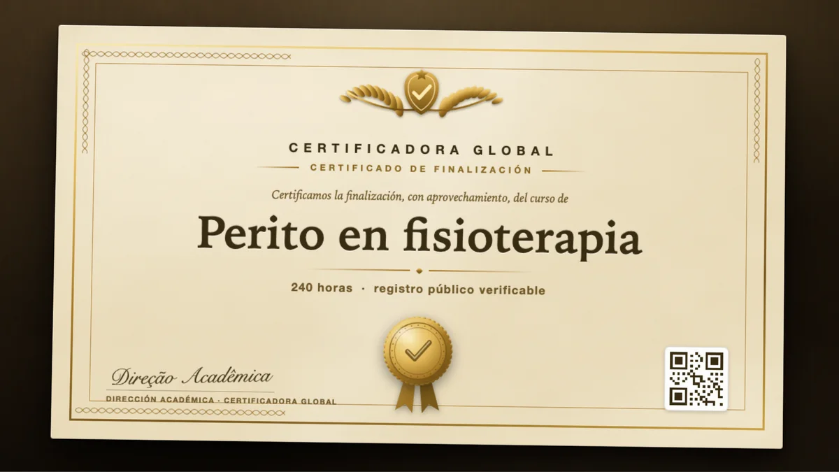 Portada del curso Perito en fisioterapia