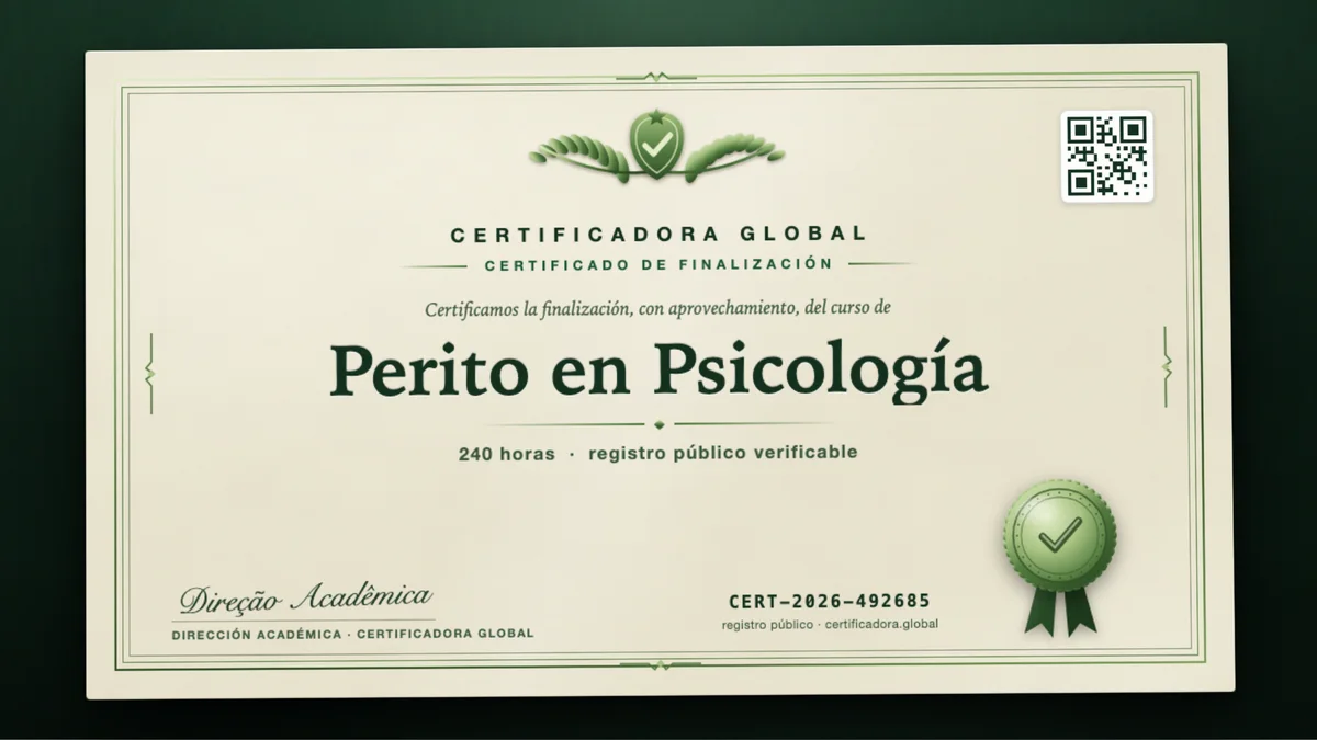 Portada del curso Perito en Psicología